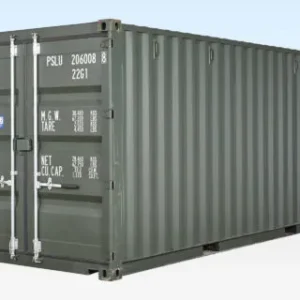 20ft Shipping Container (One Trip) Dark Green (RAL 6007)