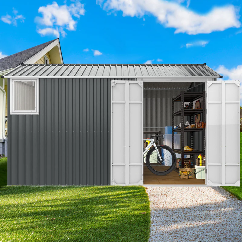 Metal Storage Shed with Double Hinged Doors - Image 6