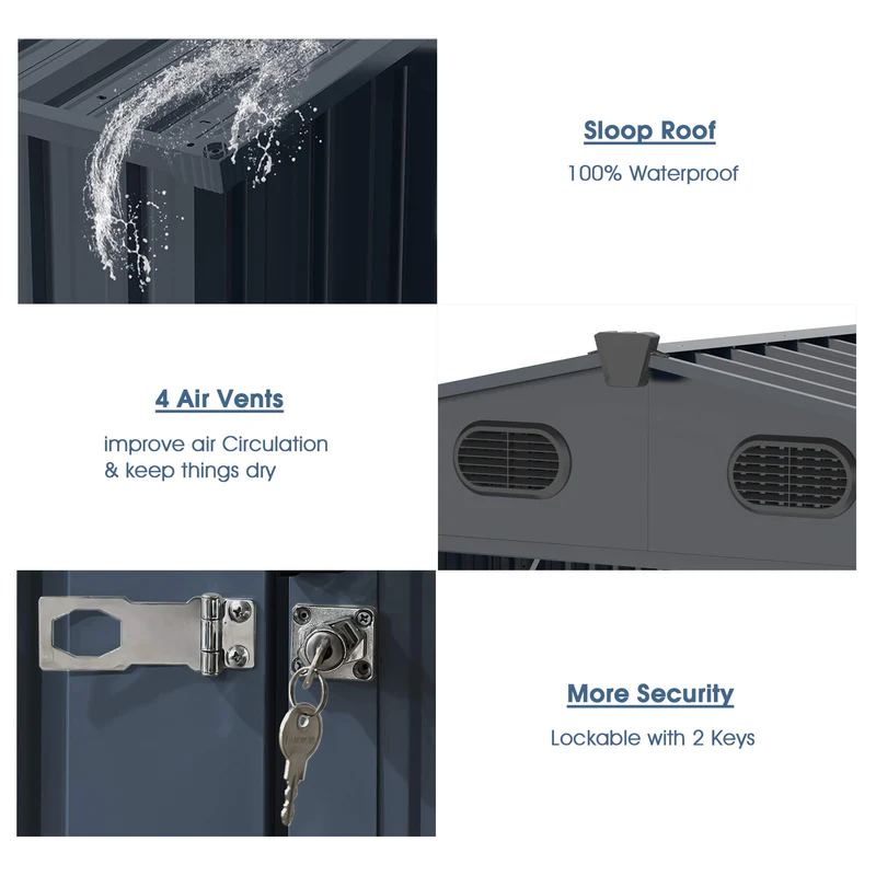 New Metal Storage Shed For Sale - Image 5