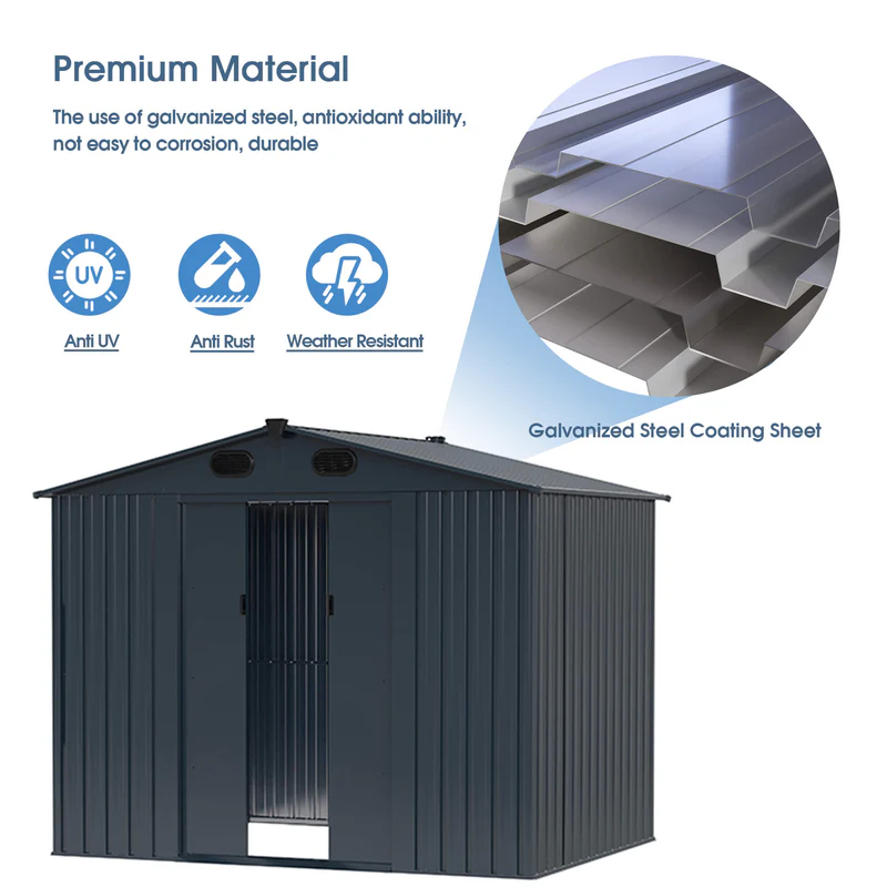 Metal Storage Shed For Sale - Image 3